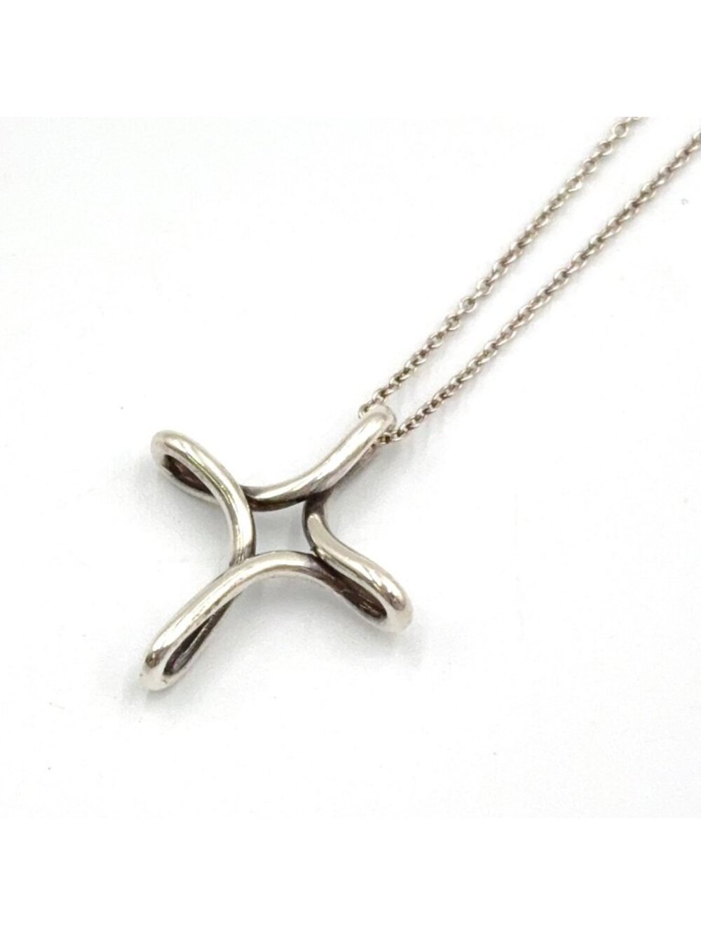 Tiffany & Co Infinity Cross Silver Necklace